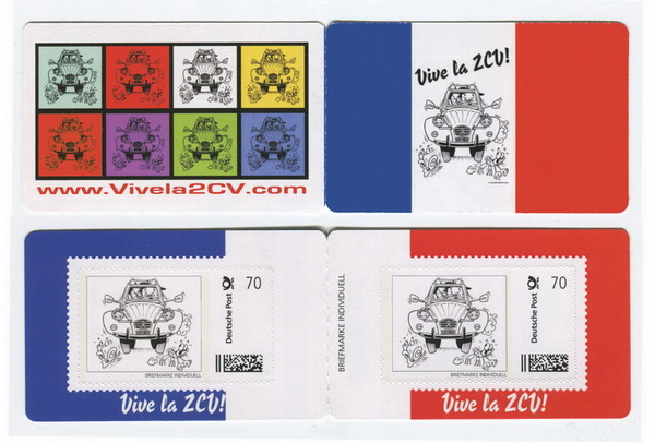 "Vive la 2CV" Limited Edition Briefmarkenset